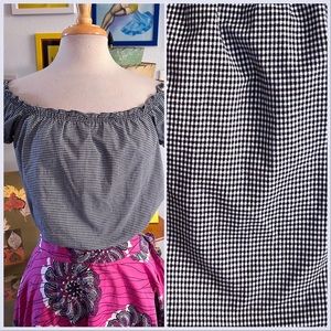 Renie Gypsy Gingham L Collectif Top 1940s 1950s 50s Style Pinup Rockabilly